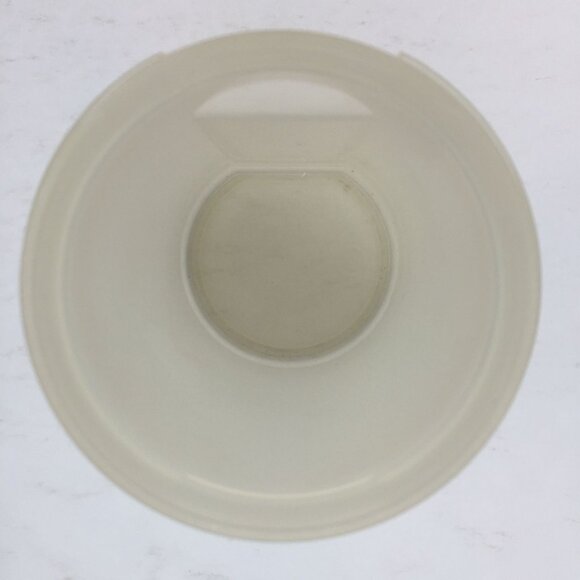 Vintage Tupperware Modular Mate 1606 Round Canister 15 Fl Oz 440mL Sheer Red Lid - Picture 5 of 12